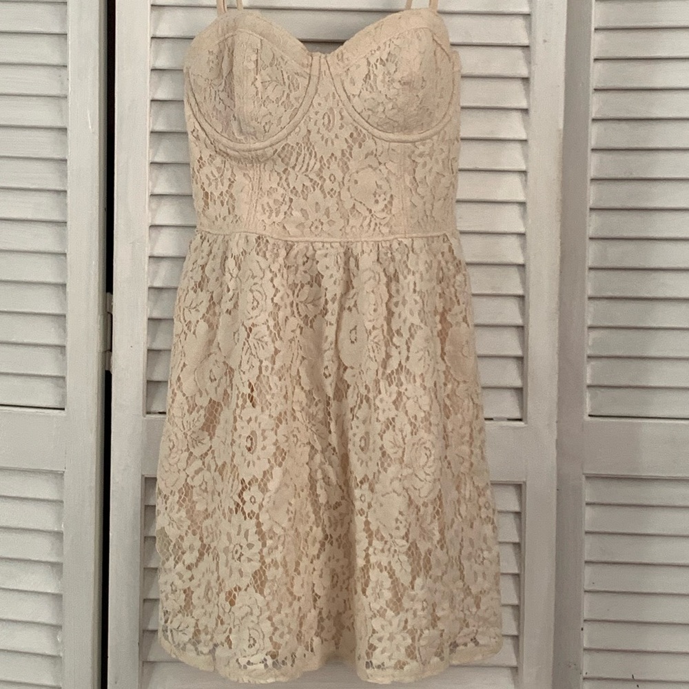 White lace sundress from Abercrombie and Fitch
